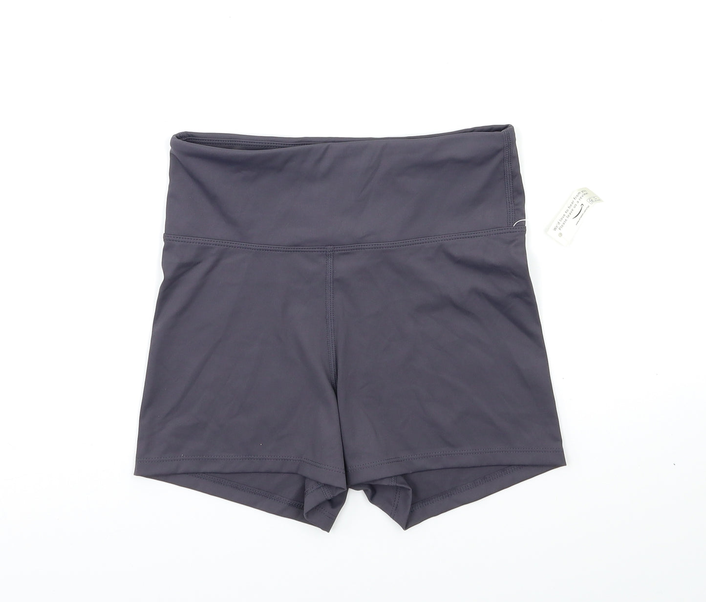 ARIQUE Womens Grey   Compression Shorts Size S