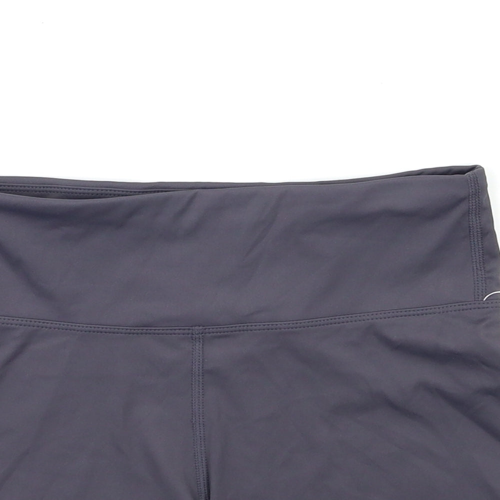 ARIQUE Womens Grey   Compression Shorts Size S