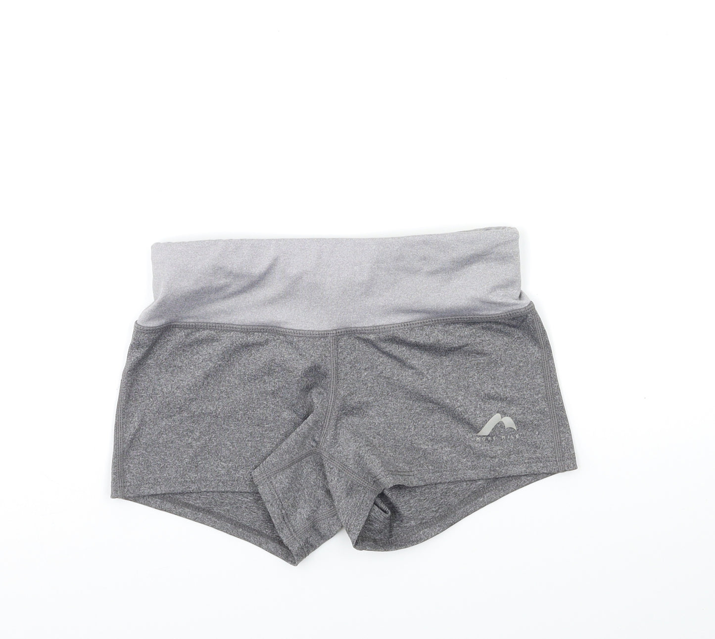 More Mile Womens Grey   Compression Shorts Size S