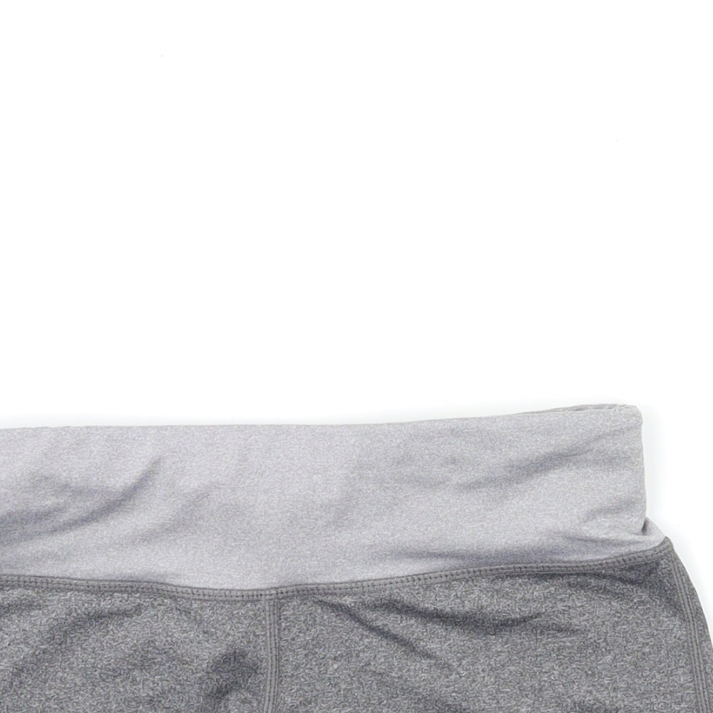 More Mile Womens Grey   Compression Shorts Size S