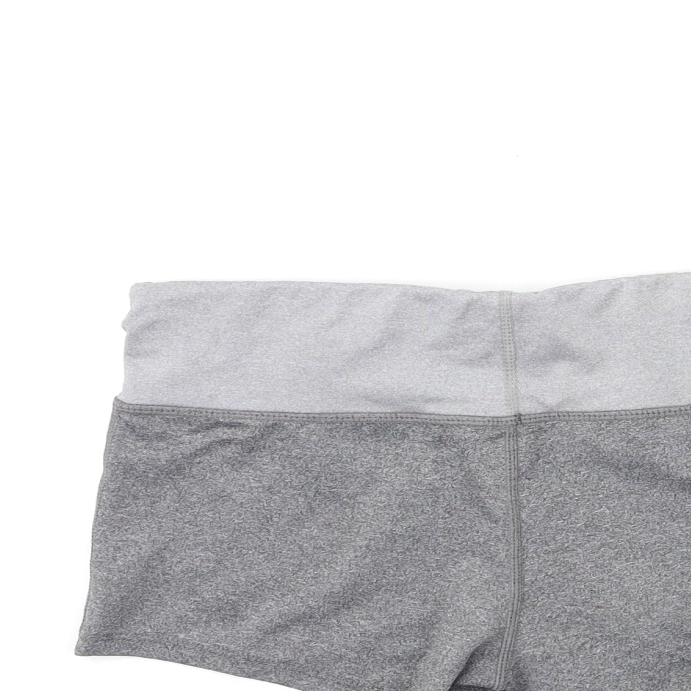 More Mile Womens Grey   Compression Shorts Size S