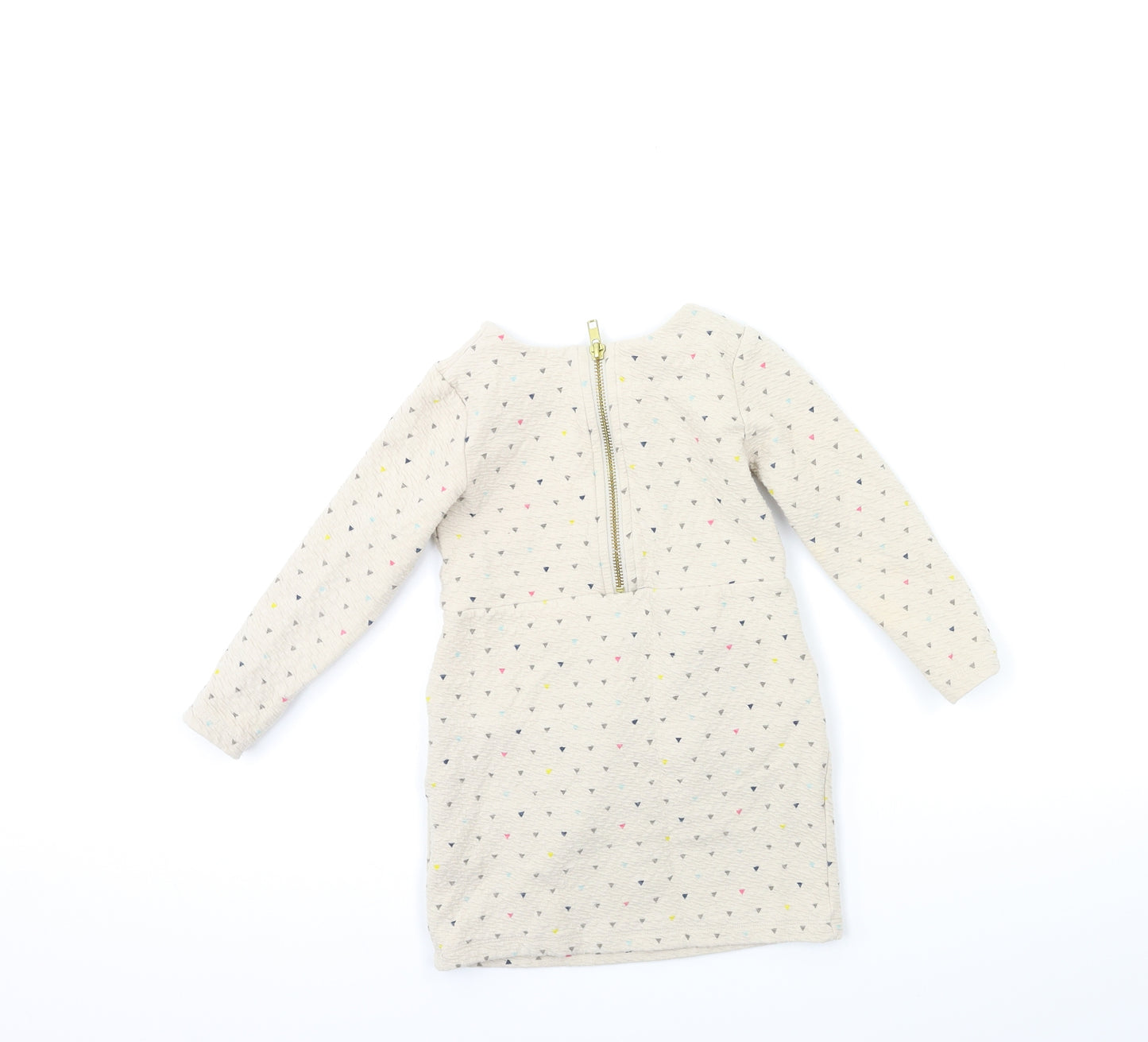 H&M Girls Beige   Jumper Dress  Size 2-3 Years
