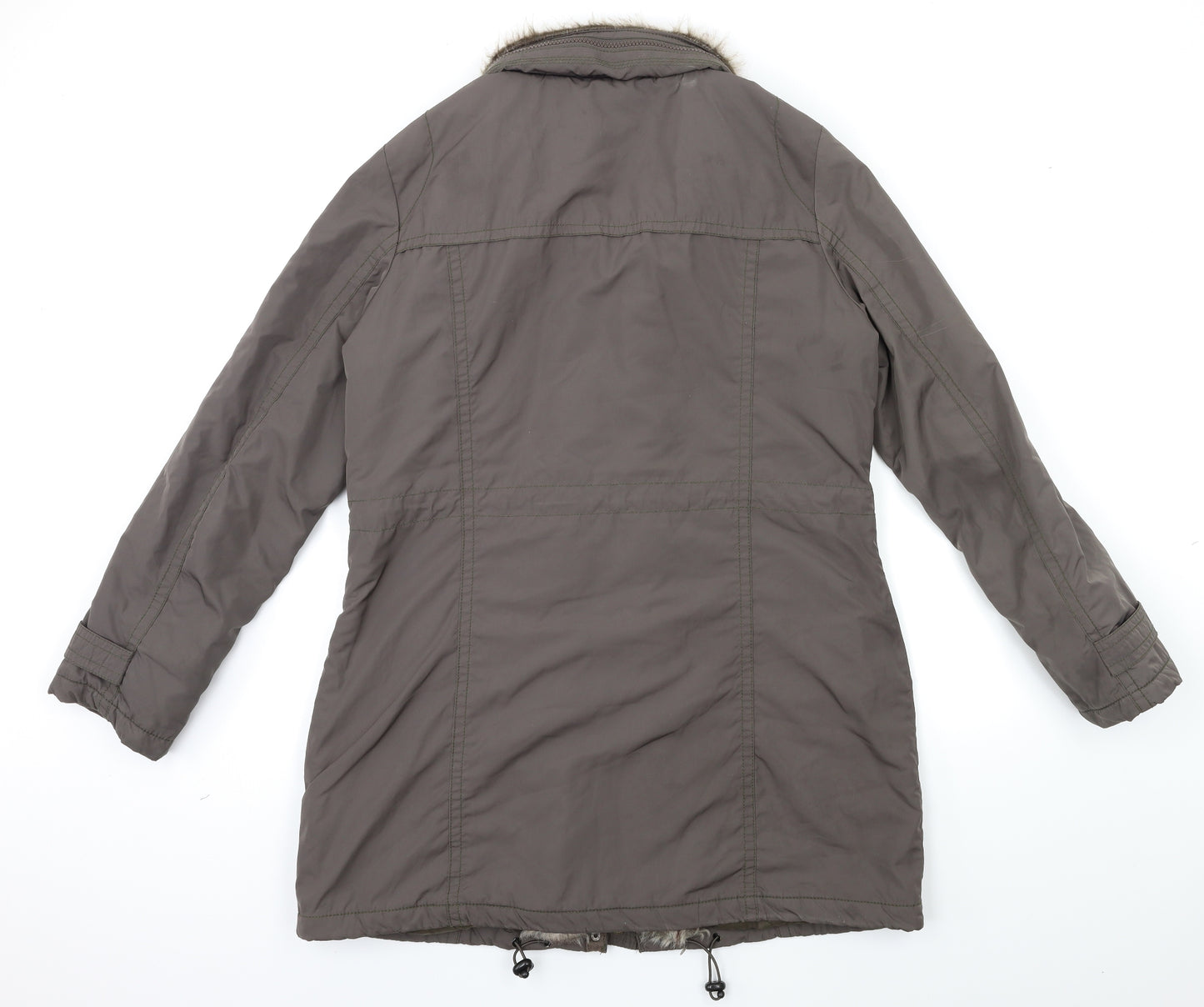 Maine Womens Brown   Parka Coat Size 14