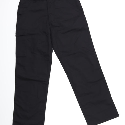 Clay Russell Mens Black   Cargo Trousers Size 32 in L32 in