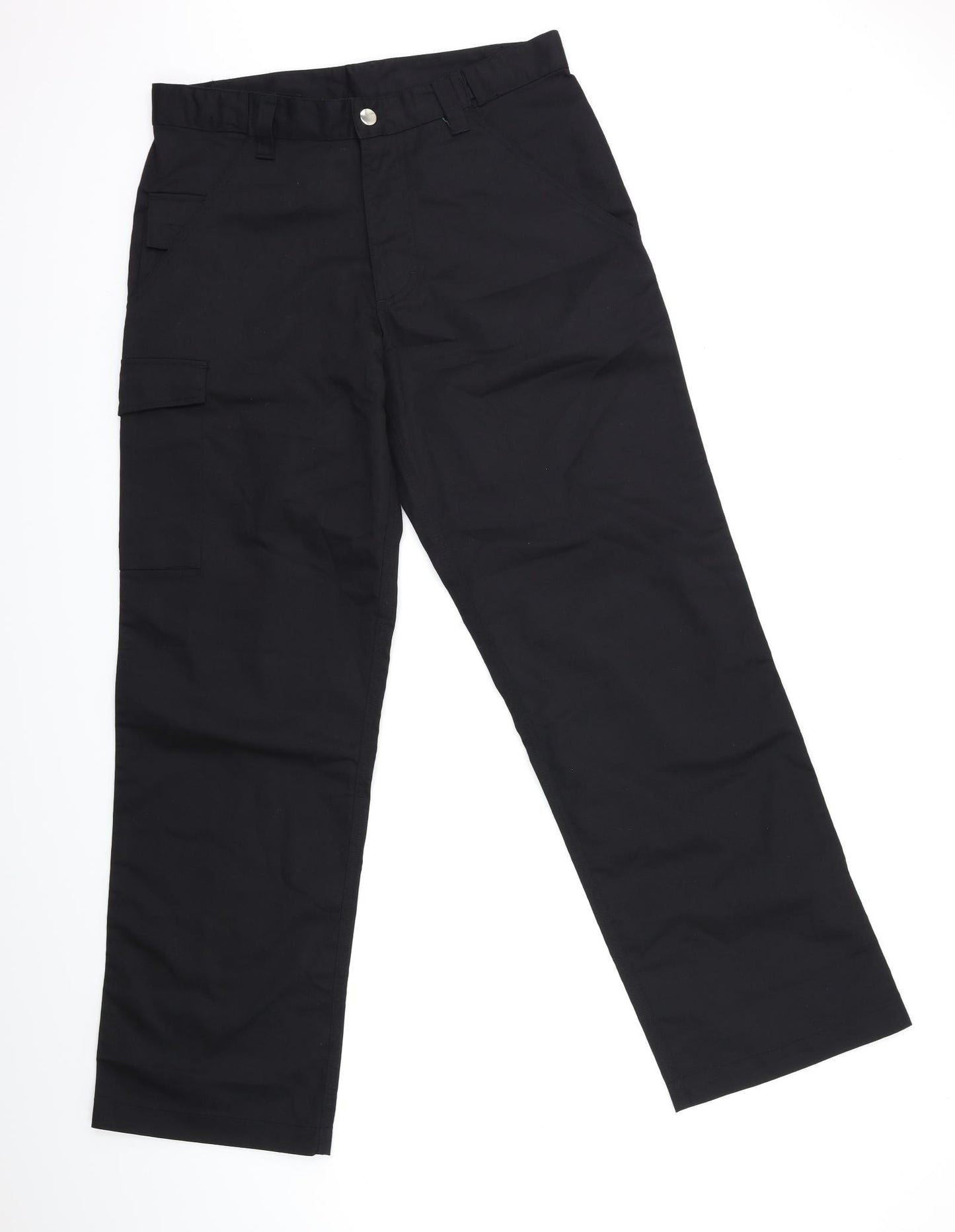 Clay Russell Mens Black   Cargo Trousers Size 32 in L32 in