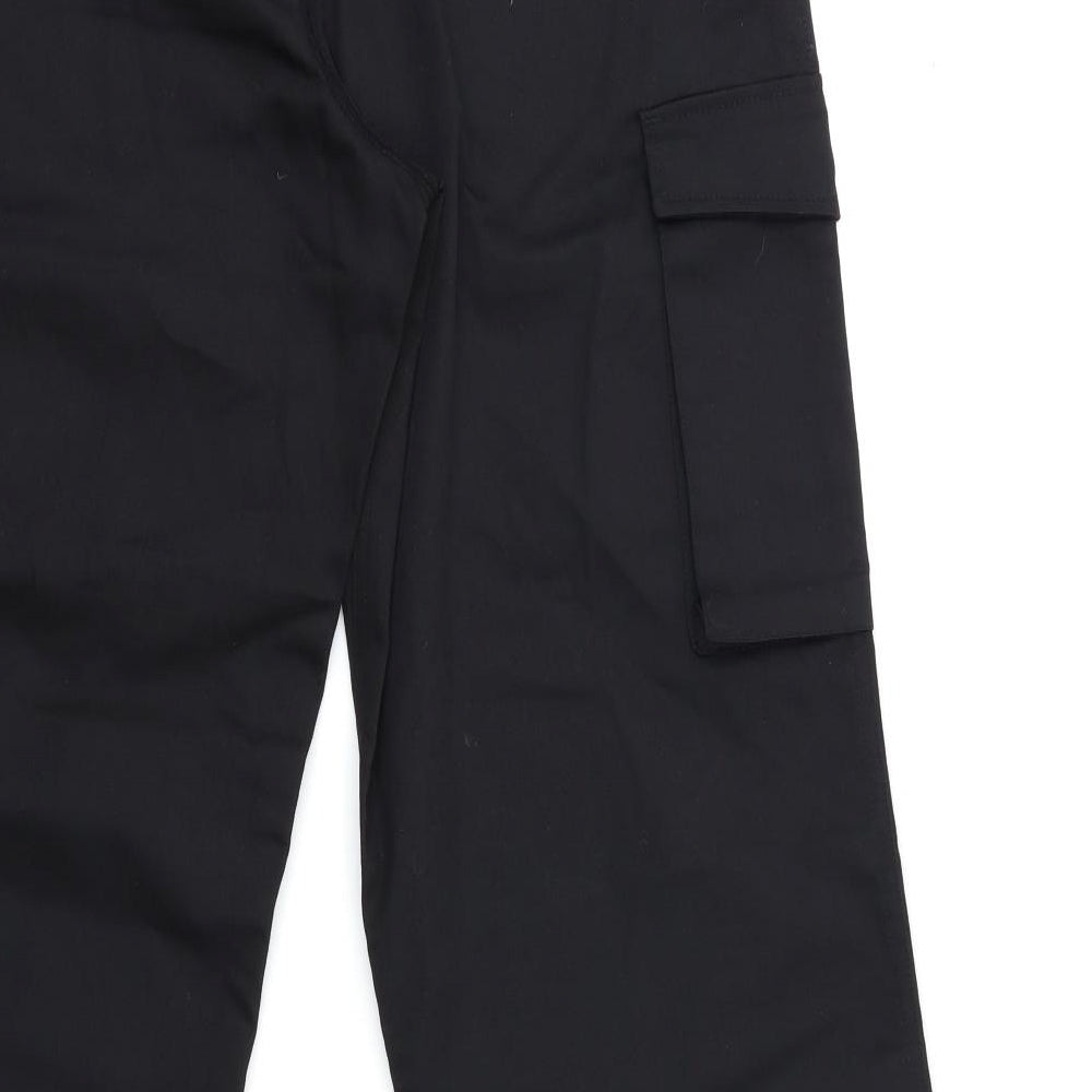 Clay Russell Mens Black   Cargo Trousers Size 32 in L32 in