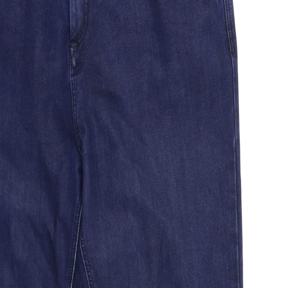 Preworn Womens Blue  Denim Straight Jeans Size 36 in L30 in