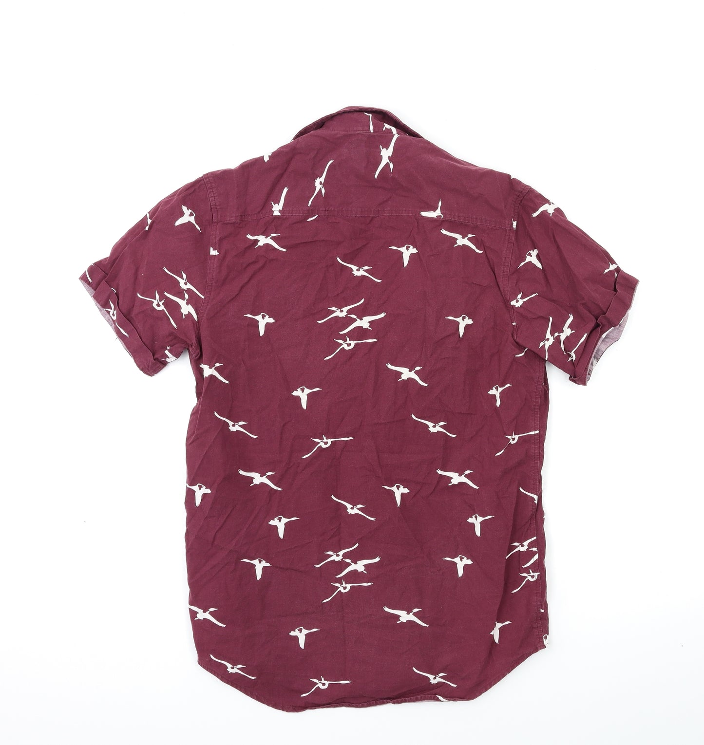 Topshop Mens Red    Button-Up Size S