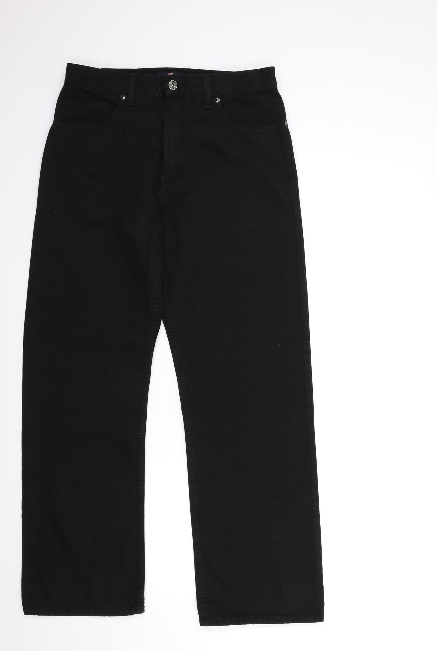 Blue Harbour Mens Black  Denim Wide-Leg Jeans Size 32 in L31 in