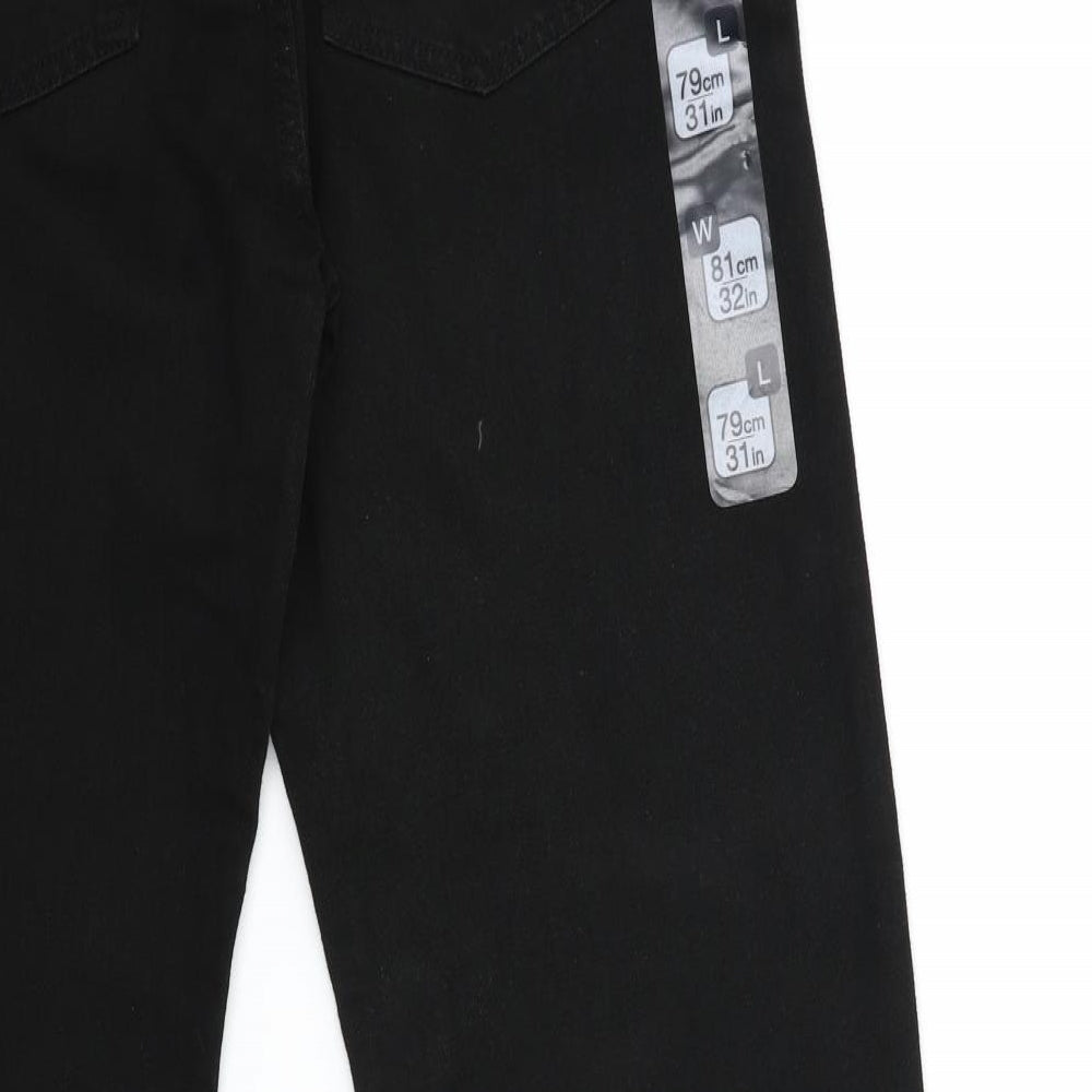 Blue Harbour Mens Black  Denim Wide-Leg Jeans Size 32 in L31 in