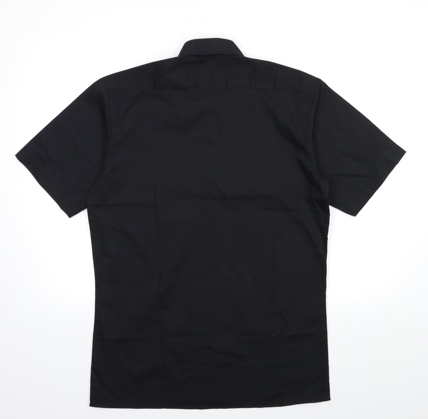 Premier Mens Black    Button-Up Size 14.5