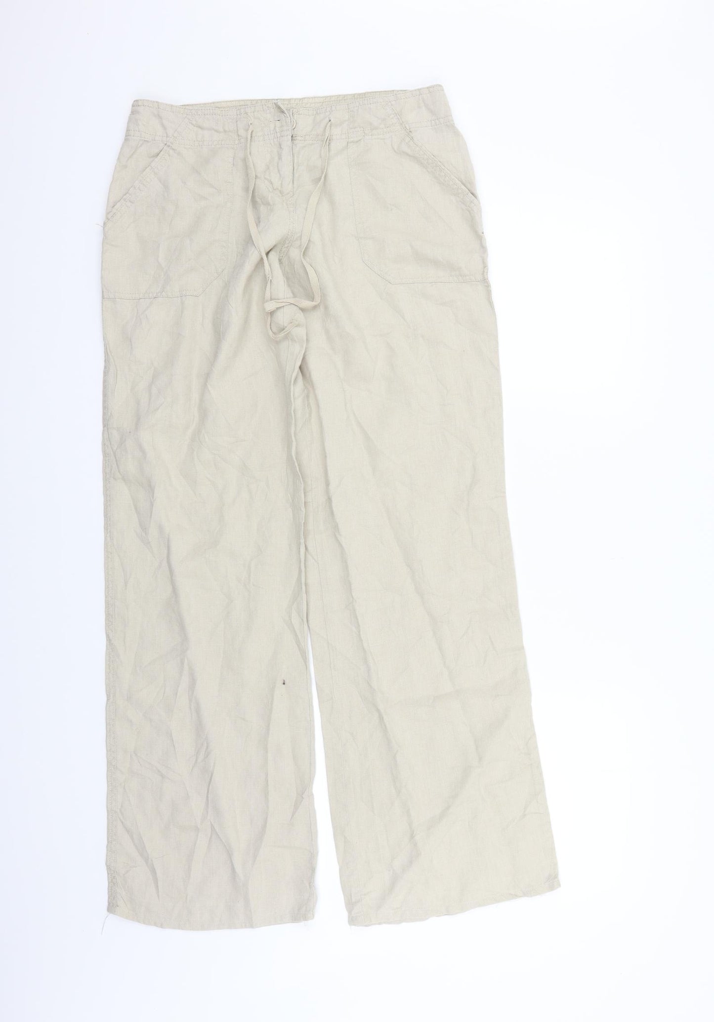 Atmosphere Womens Beige   Trousers  Size 10 L27 in