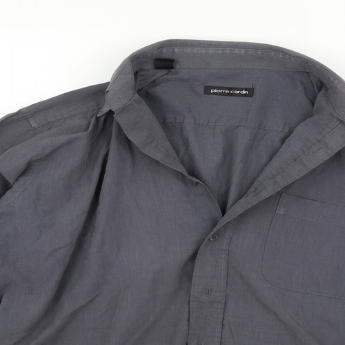 Pierre Cardin` Mens Grey    Button-Up Size 15