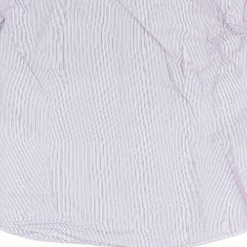 NEXT Mens Blue Striped   Button-Up Size L