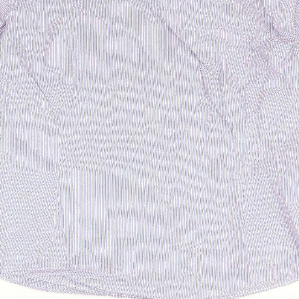 NEXT Mens Blue Striped   Button-Up Size L