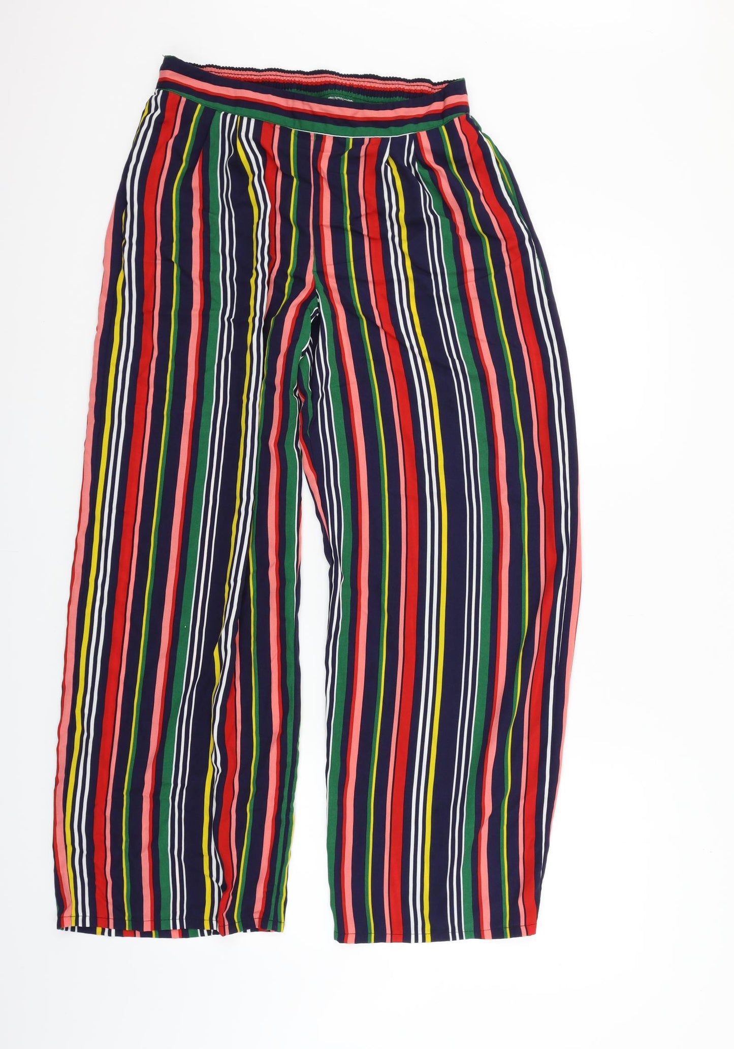 Papaya Womens Multicoloured Striped  Trousers  Size 10 L27 in