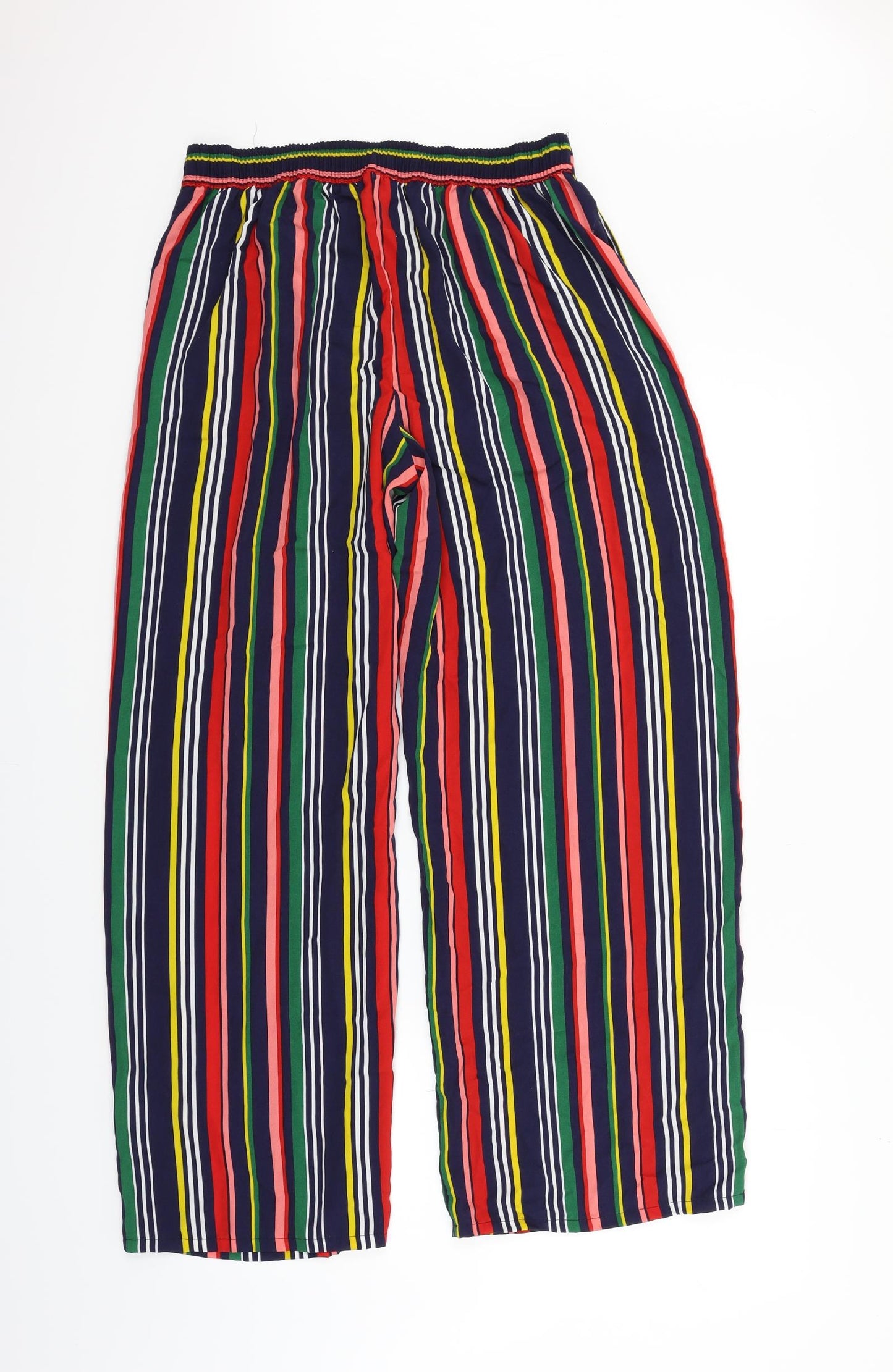 Papaya Womens Multicoloured Striped  Trousers  Size 10 L27 in