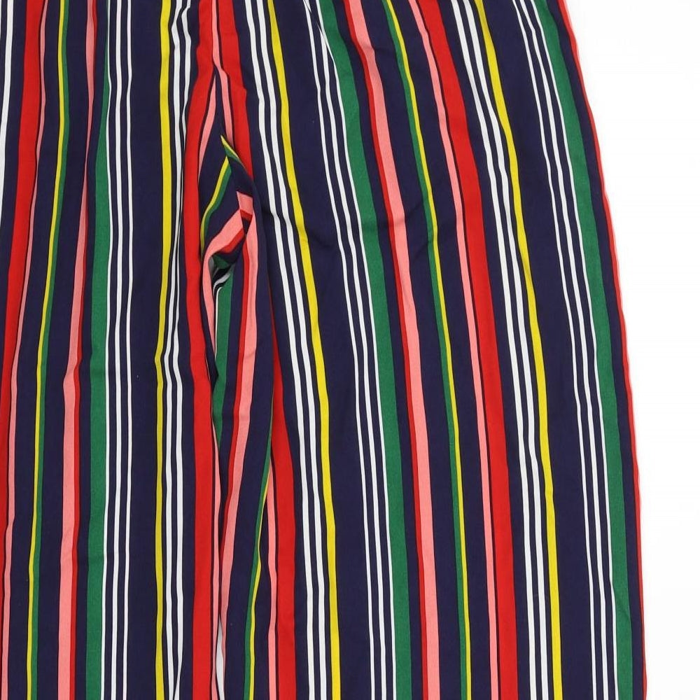 Papaya Womens Multicoloured Striped  Trousers  Size 10 L27 in