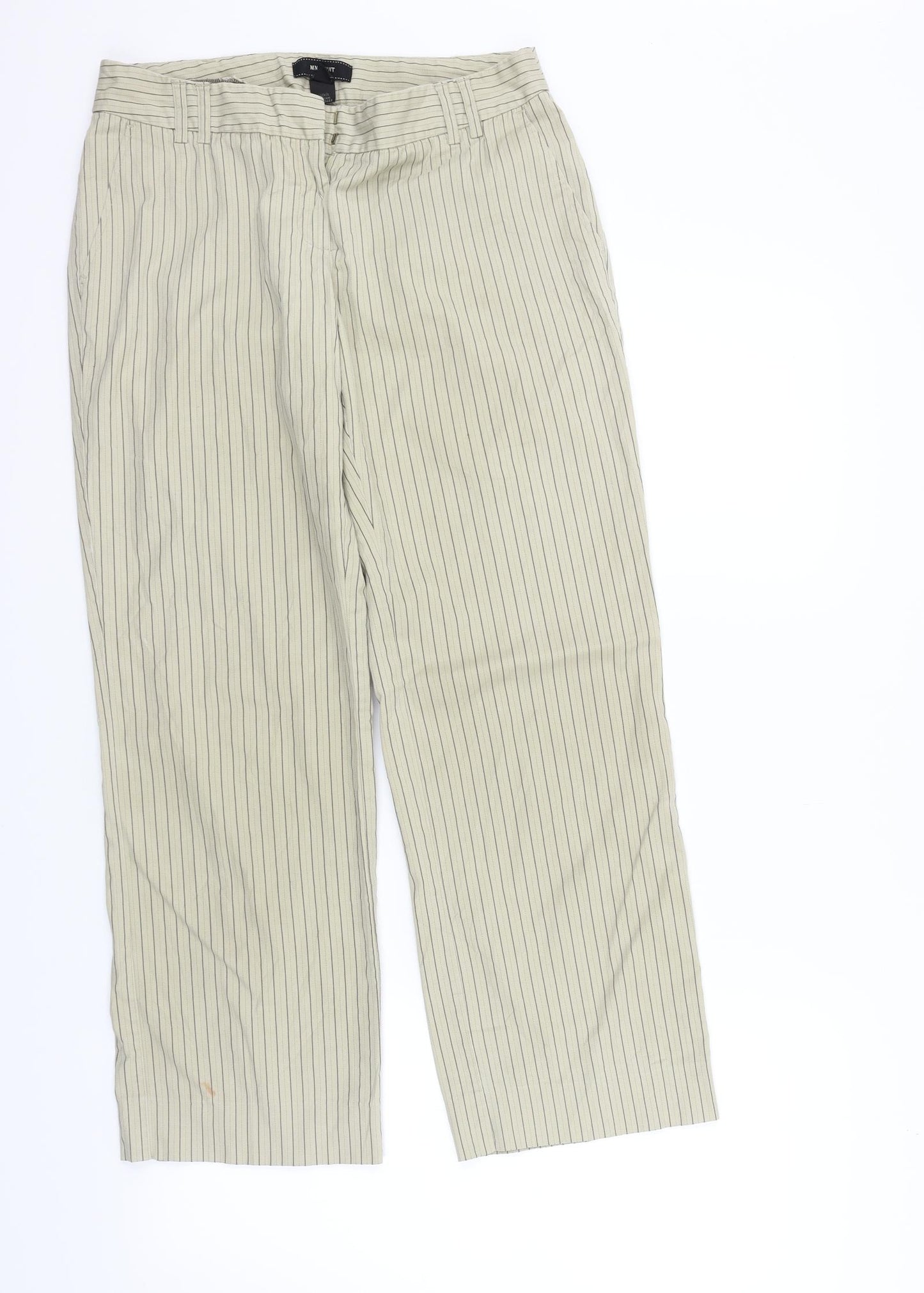 mng Womens Beige   Trousers  Size 10 L23 in