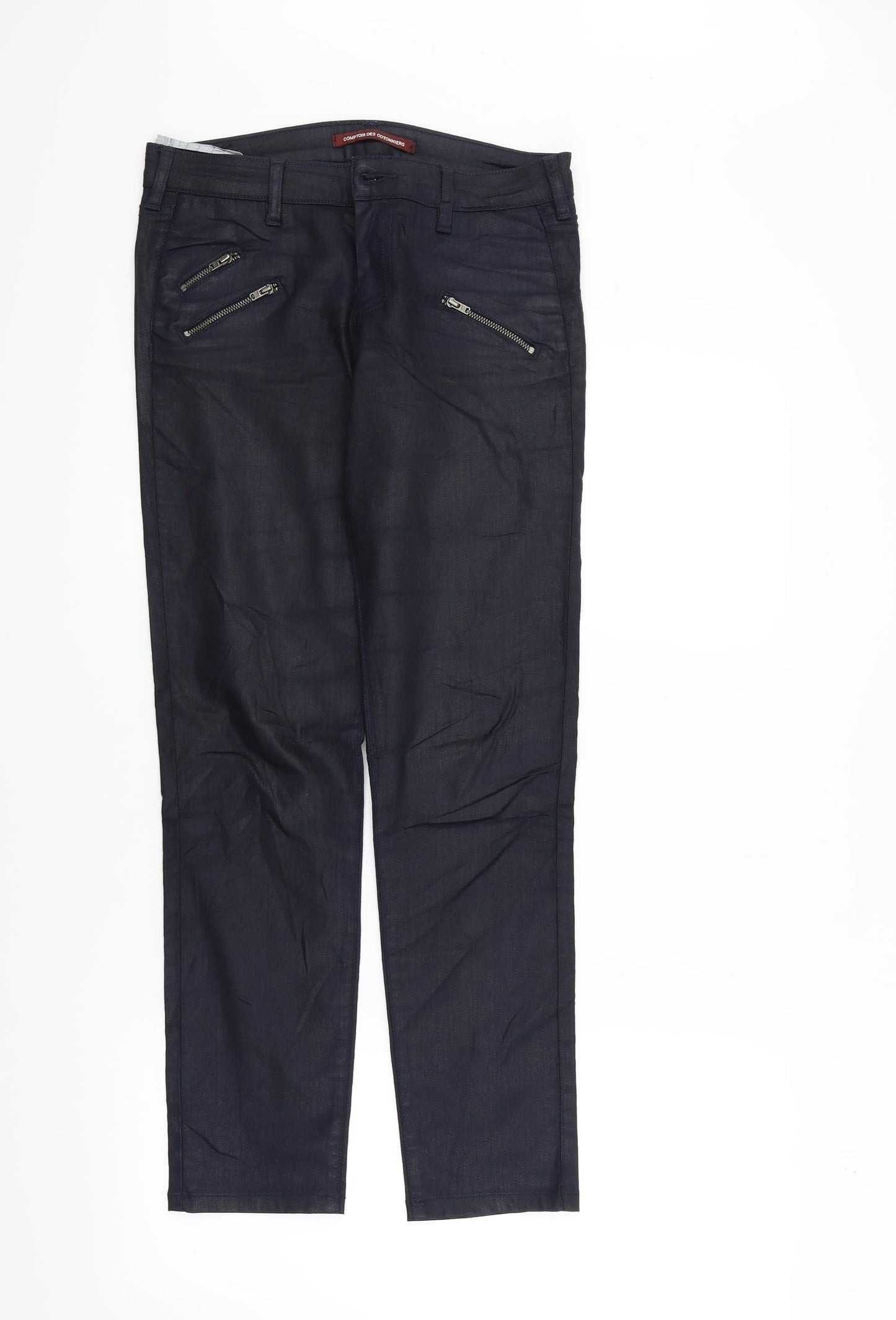 Comptoir des Cotonniers Womens Blue   Trousers  Size S L26 in