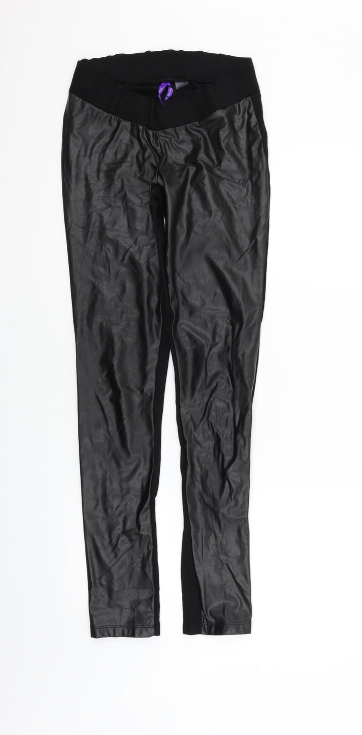 Seraphine Womens Black Jegging Trousers Size 6 L29 in