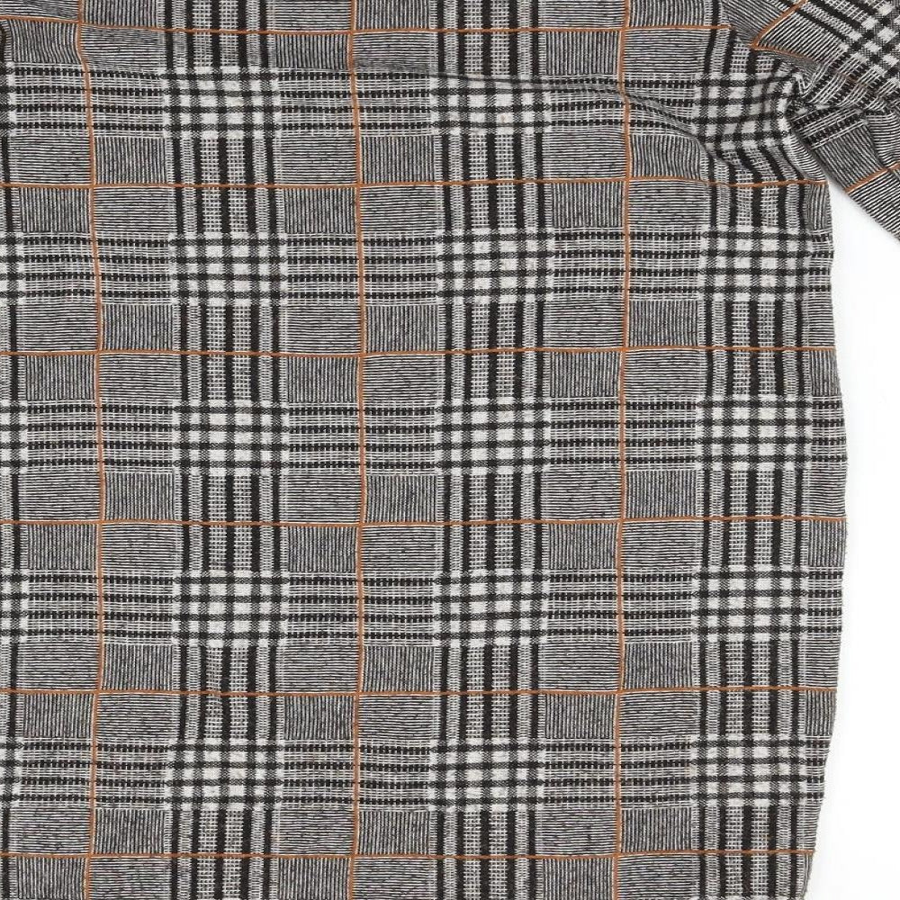 TU Womens Grey Check  Jumper Dress  Size 14