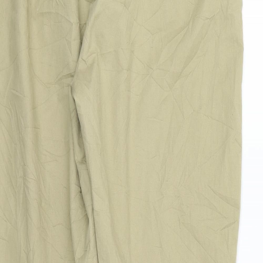 Marks and Spencer Womens Beige   Cropped Trousers Size 12 L22 in