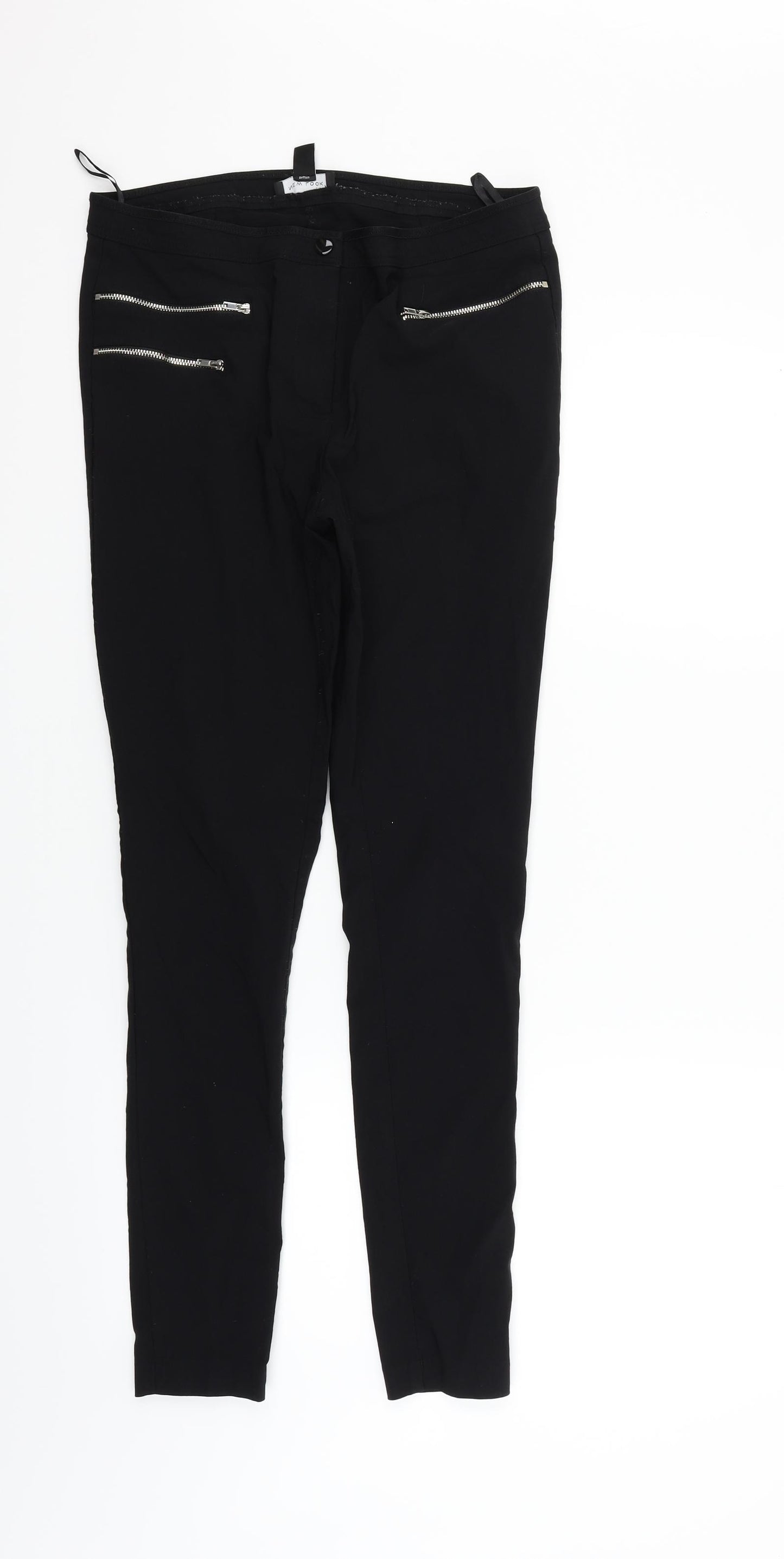 New Look Womens Black   Sweatpants Trousers Size 14 L28 in