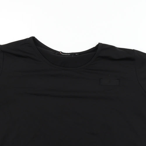 Corporate Wear Womens Black   Basic T-Shirt Size L