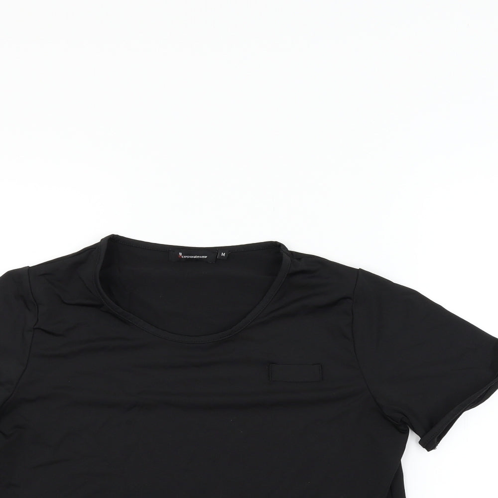 Corporate Wear Mens Black    T-Shirt Size M