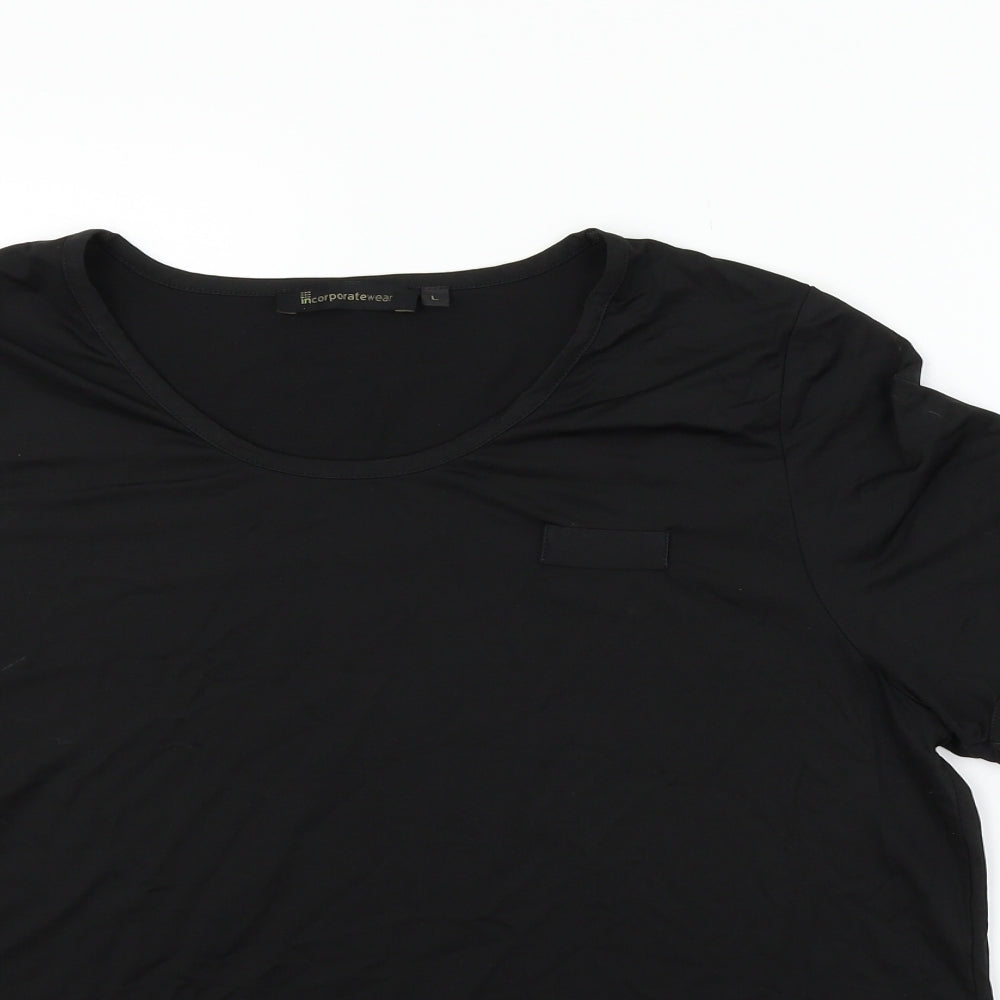 incorporatewear Womens Black   Basic Blouse Size L