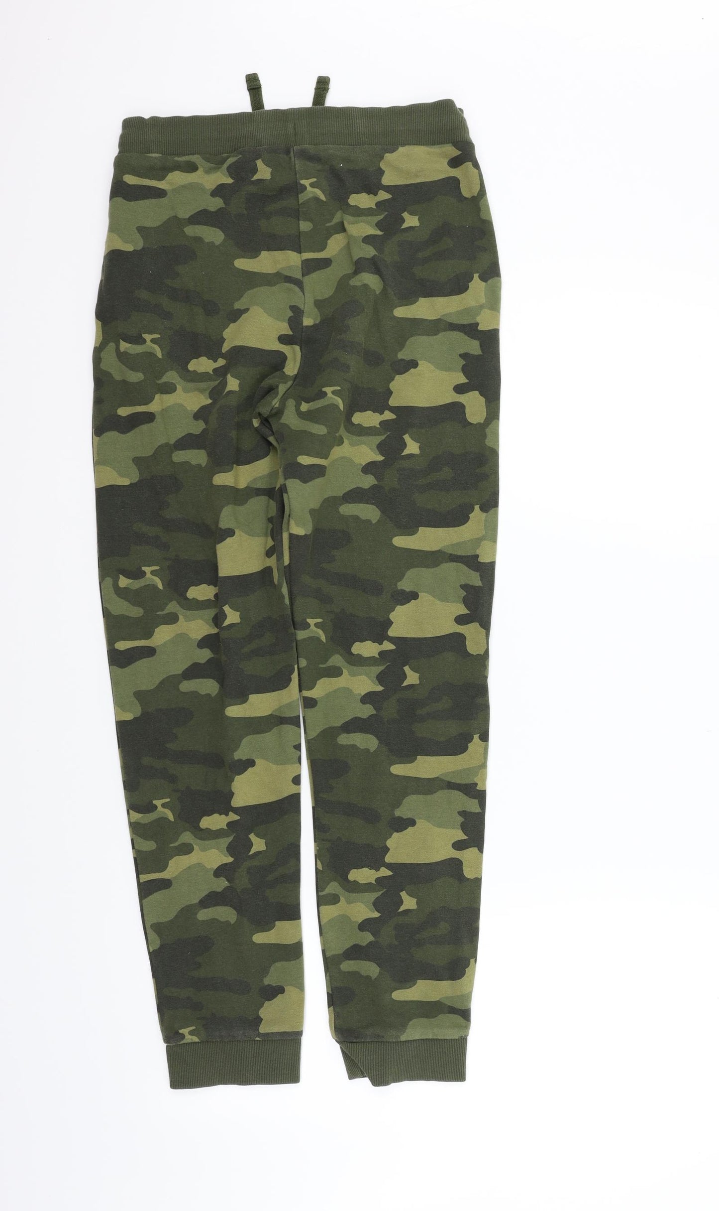 Marks and Spencer Boys Green Geometric  Jogger Trousers Size 12-13 Years