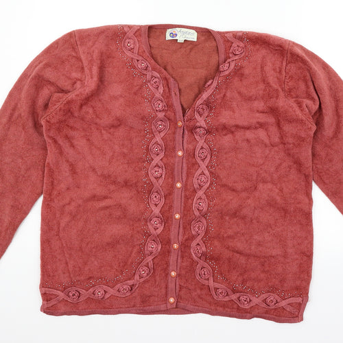 fragrance Womens Red   Cape Jumper Size M