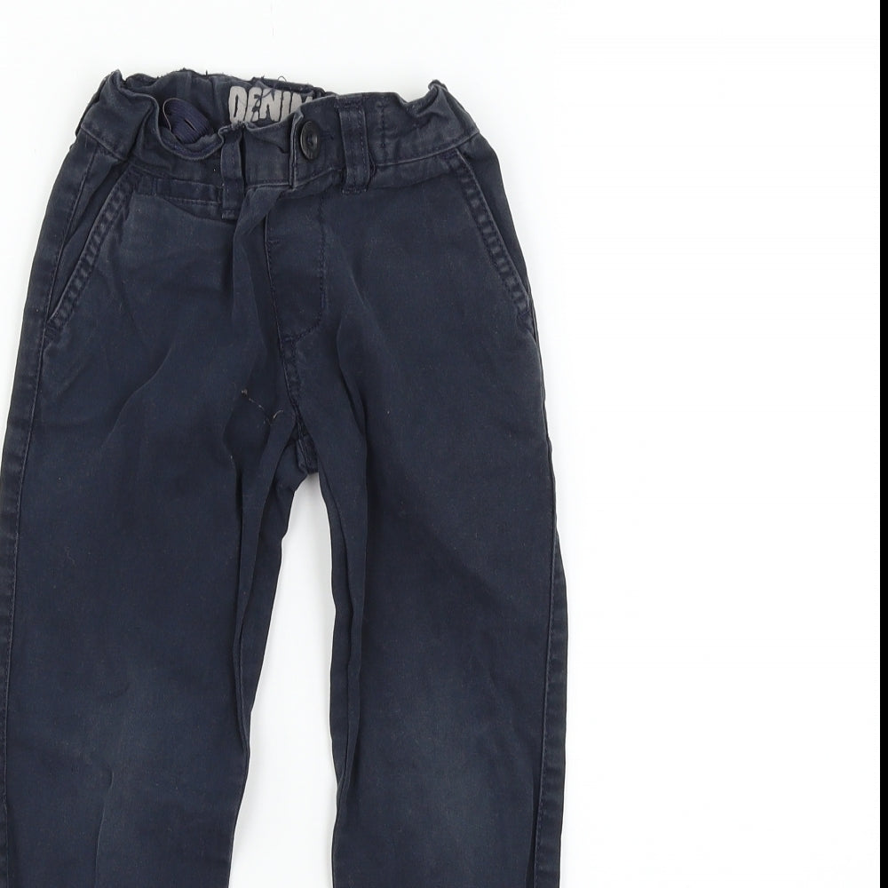 deniem co Boys Blue   Chino Trousers Size 3-4 Years
