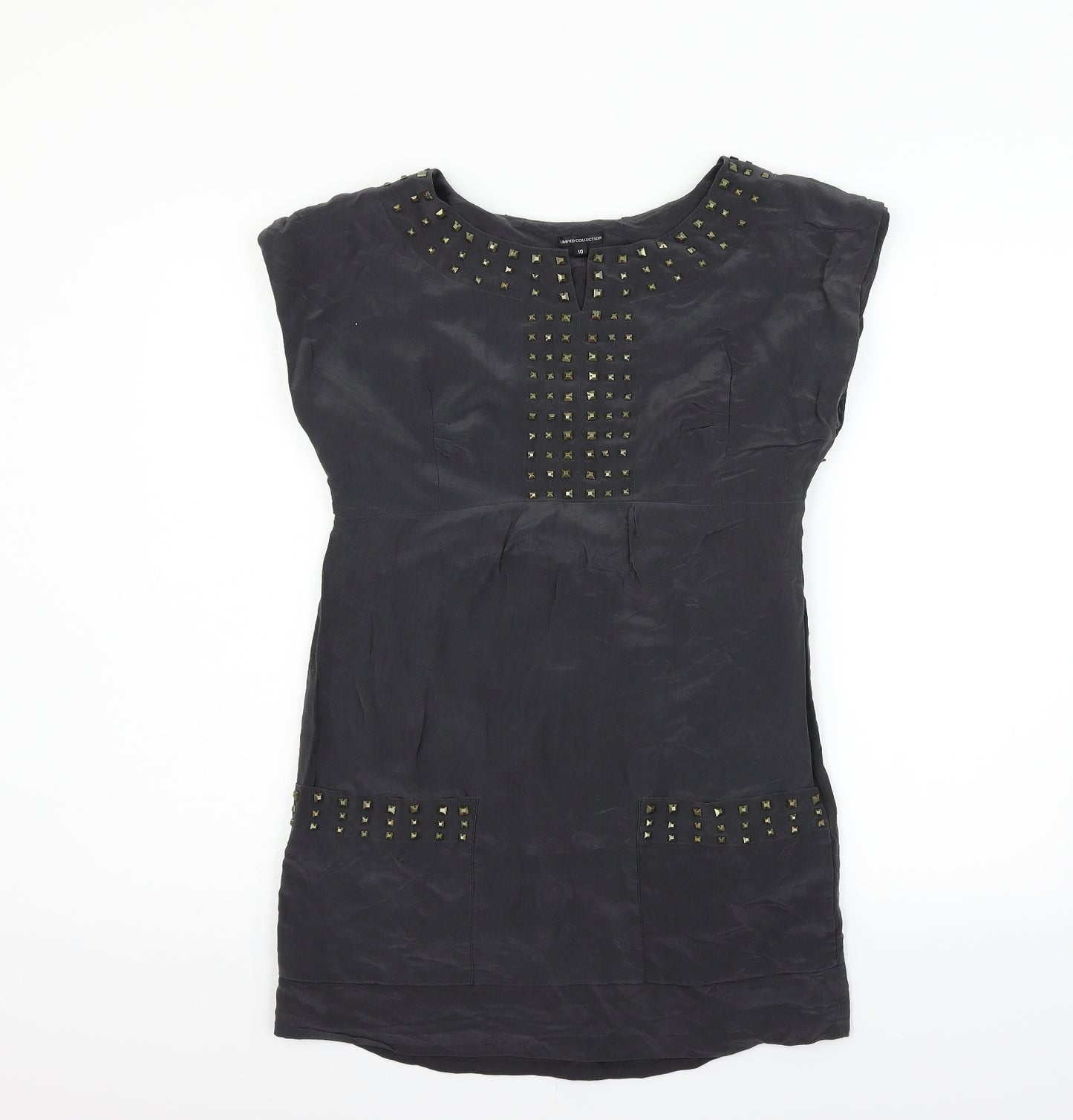 LIMITED COLLECTION Womens Grey Houndstooth  Fit & Flare  Size 10