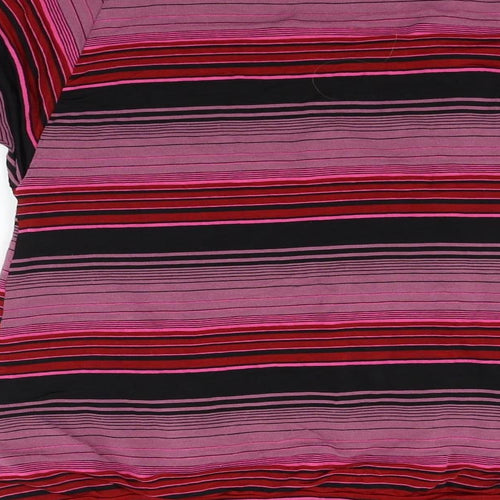 Miss Sixty Womens Pink Striped  Fit & Flare  Size M