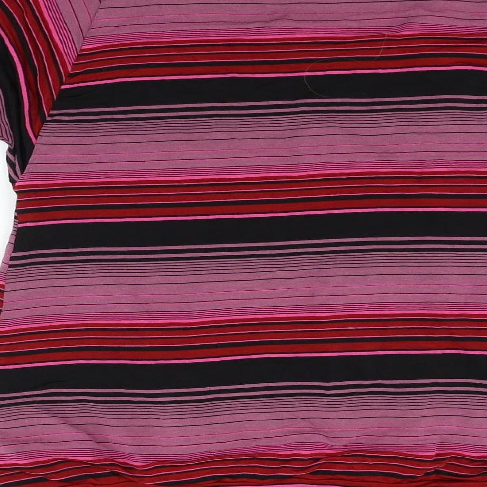 Miss Sixty Womens Pink Striped  Fit & Flare  Size M