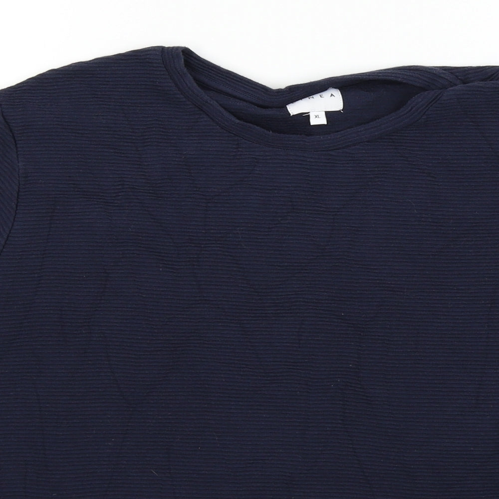 Linea Womens Blue   Basic T-Shirt Size XL