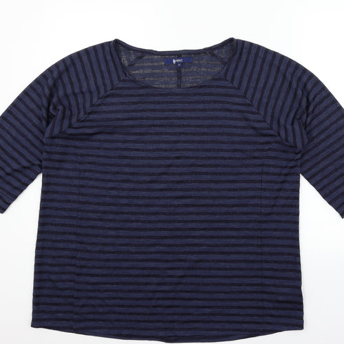 NEXT Womens Blue Striped  Pullover Jumper Size 20