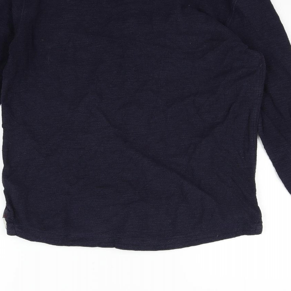 NEXT Womens Black   Henley Jumper Size M