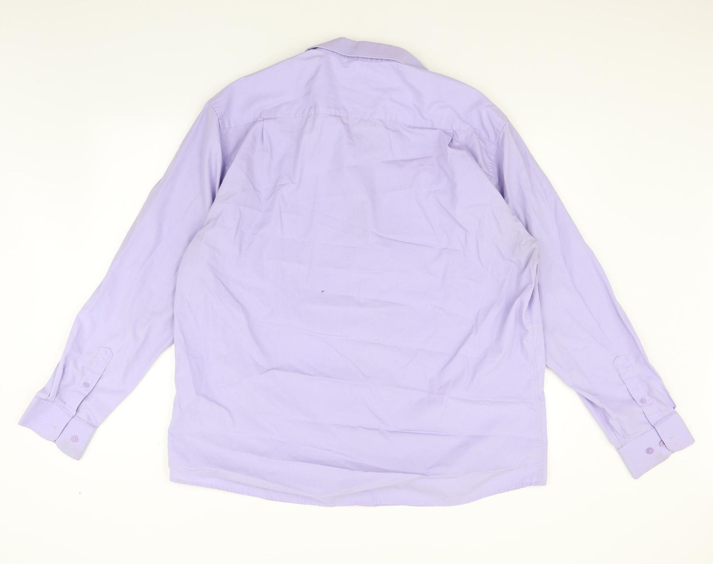 George Mens Purple    Button-Up Size 17