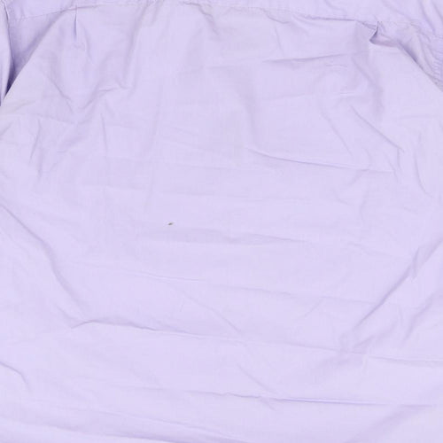 George Mens Purple    Button-Up Size 17