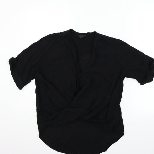 Topshop Womens Black   Basic Blouse Size 8