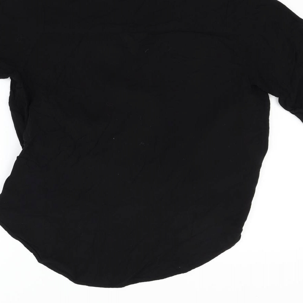 Topshop Womens Black   Basic Blouse Size 8