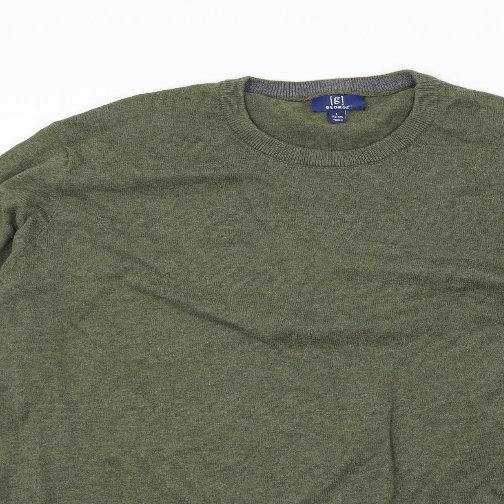 George Mens Green   Pullover Jumper Size L