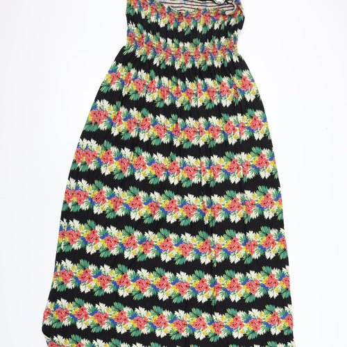 doothy perkins Womens Black Floral  Fit & Flare  Size 18