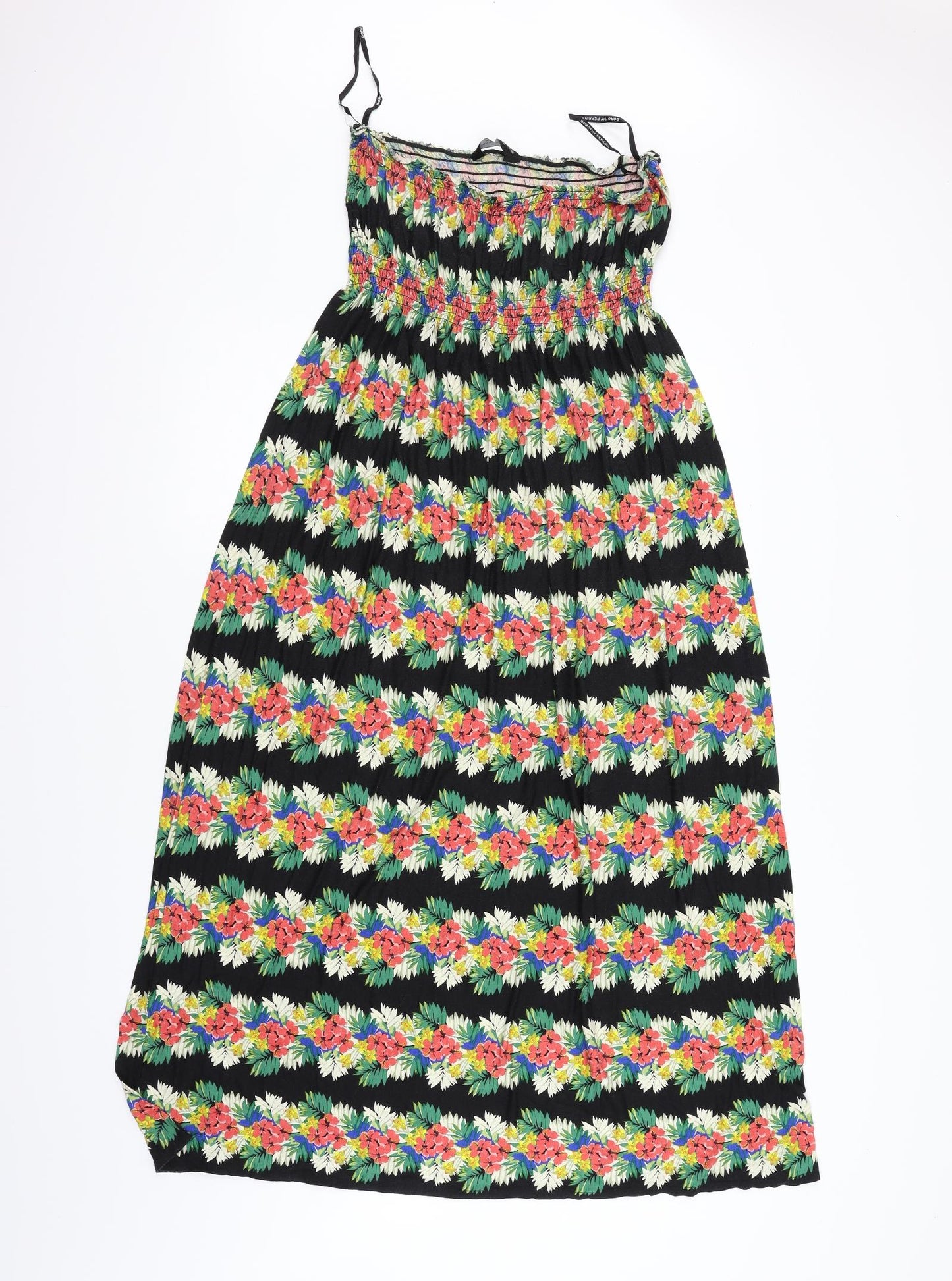 doothy perkins Womens Black Floral  Fit & Flare  Size 18
