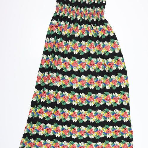doothy perkins Womens Black Floral  Fit & Flare  Size 18