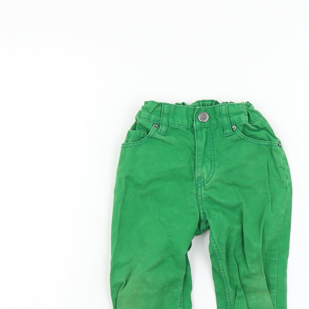 H&M Boys Green   Straight Jeans Size 10-11 Years