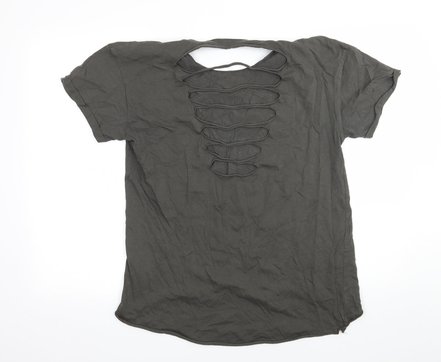 Atmosphere Womens Grey  Jersey Basic T-Shirt Size 12  - Summer Festival